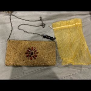Sequin Evening Gold Purse Vintage
